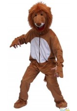 Costume complet de lion en peluche