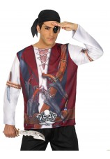 Tshirt imprimé pirate adulte