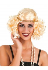 Perruque années 20 blonde