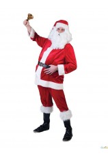 Costume de père noel en velvet