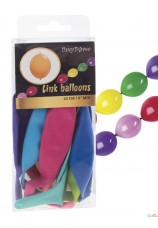 guirlande de 8 ballons colorés
