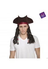 Pirate des caraibes avec cheveux