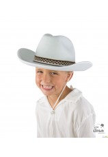chapeau de cowboy enfant blanc