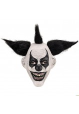 Masque latex clown noir