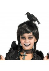 diademe halloween avec mini corbeau