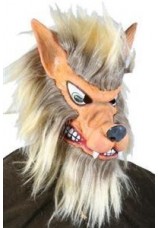 Masque de loup en latex + perruque