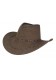  Chapeau de cow boy simili daim brun