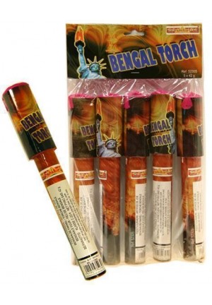 Torche de bengale rouge lot de 5