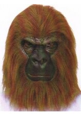Masque de singe / gorille en latex + perruque