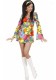 Robe-tunique hippie power flower