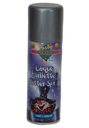 spray colorant pour cheveux glitter argent