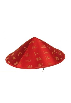  Chapeau chinois rouge