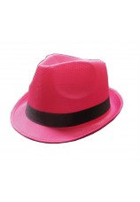 Chapeau funk néon rose