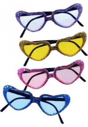 lunettes disco coeur