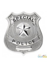 Badge de police en metal