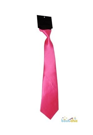 Cravate néon rose