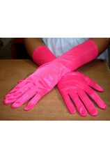 gants fluo rose taille m