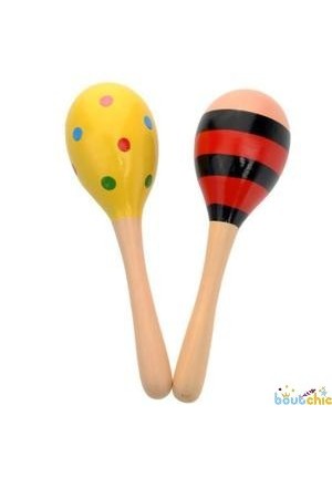 Maracas en bois (la paire)