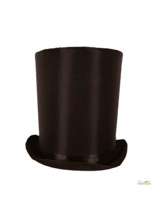 Chapeau très haute forme - buse adulte luxe satin