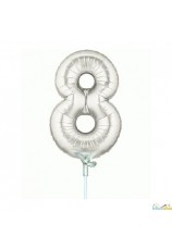 Ballon chiffre 40cm avec tige 