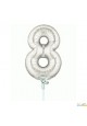 Ballon chiffre 40cm avec tige 