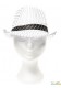 Lot de 6 chapeaux gangster rayé blanc et noir