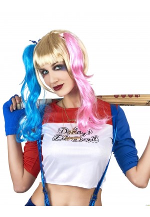 Perruque Harley quinn