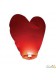 Lot de 10 lanterne céleste coeur rouge