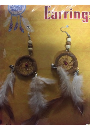 boucles d'oreilles indienne,squaw