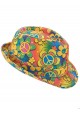 Chapeau power flower - hippie 