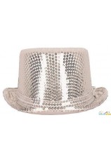 Chapeau buse doré à paillettes