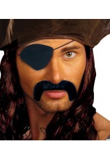 Moustache et cache oeil de pirate