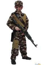 Militaire avec gilet pare balle