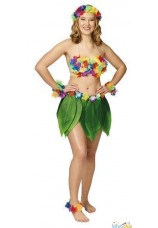 Jupe hawaienne feuilles de bananier