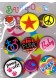 Hippie badges assortis