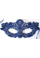 Masque en dentelle argenté