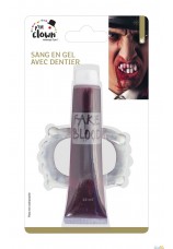 Sang en gel + dentier de vampire - 28 ml