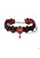 Collier Halloween noir et rouge