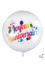 ballon foil joyeux anniversaire 40 cm