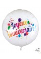 ballon foil joyeux anniversaire 40 cm