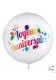 ballon foil joyeux anniversaire 40 cm