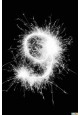 sparkler chiffre 9