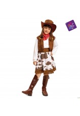 cowgirl blanche et marron