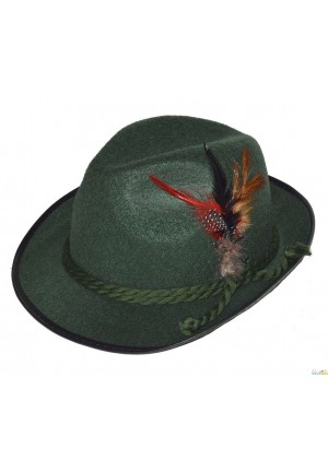 chapeau tirolien brun