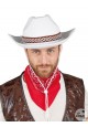 Chapeau de cowboy blanc adulte