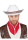 Chapeau de cowboy blanc adulte