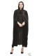 Cape velvet noire adulte avec capuche