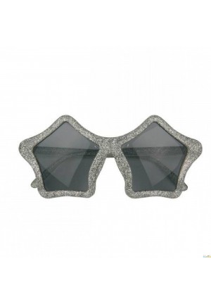 lunettes disco etoiles silver