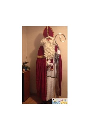 Costume complet de Saint Nicolas avec crosse