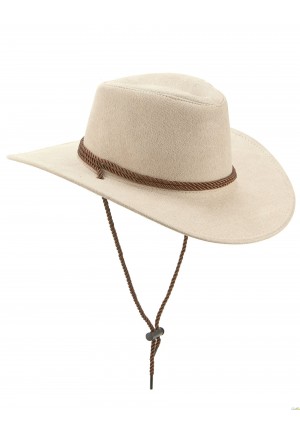 chapeau cow boy beige